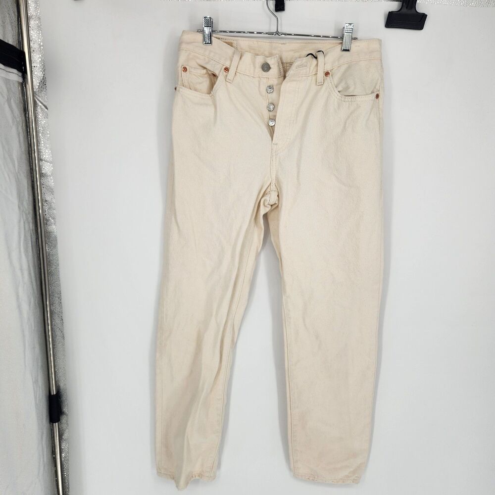 Levis‎ 501 Women's White Beige 30X28 Denim Jeans